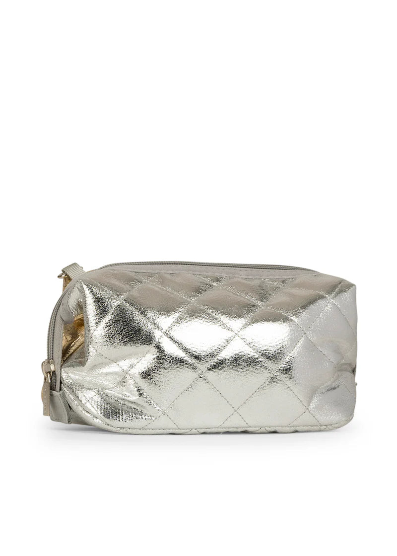 Gold & Silver Cosmetic Bag