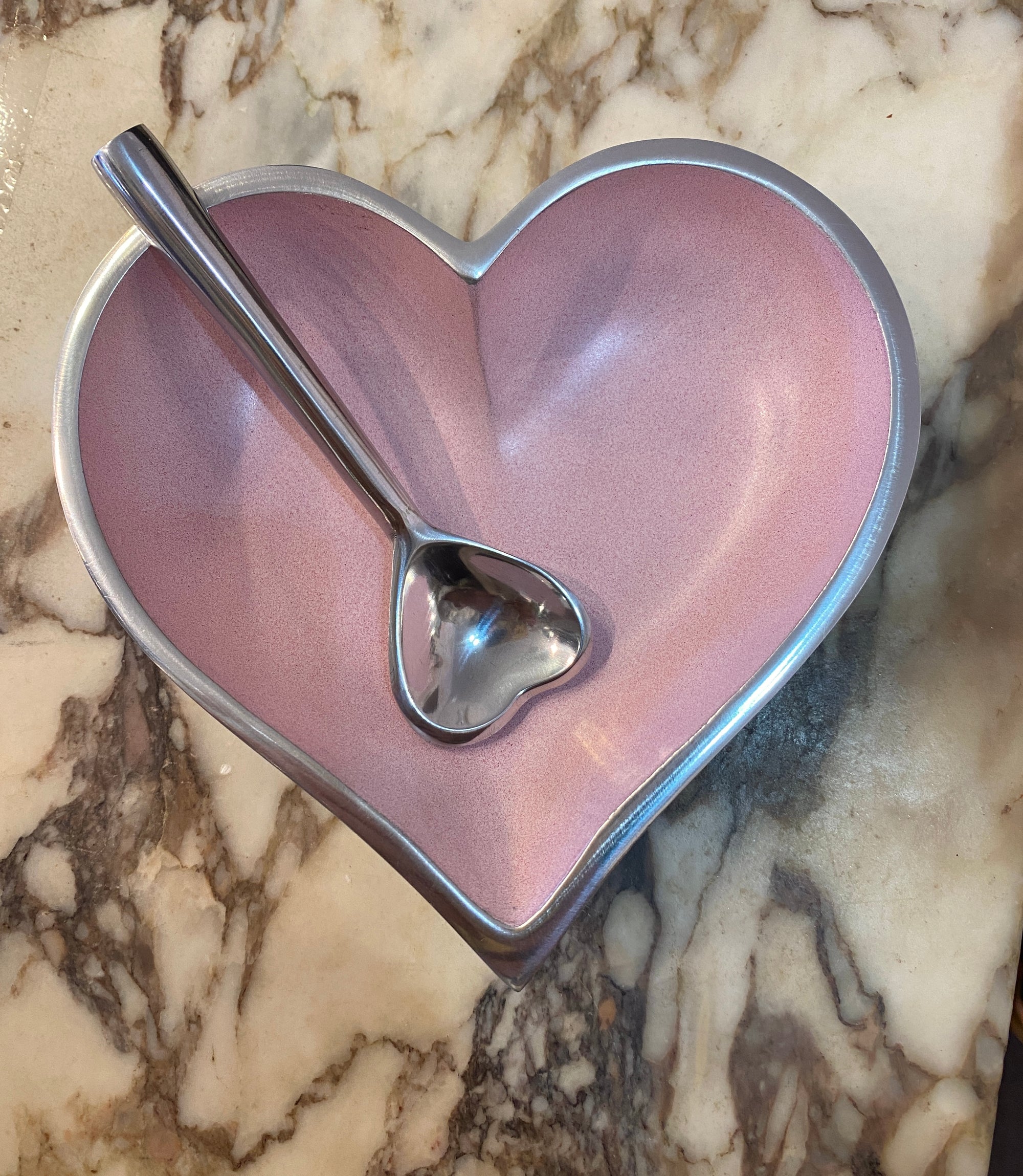Heart Dish with Spoon