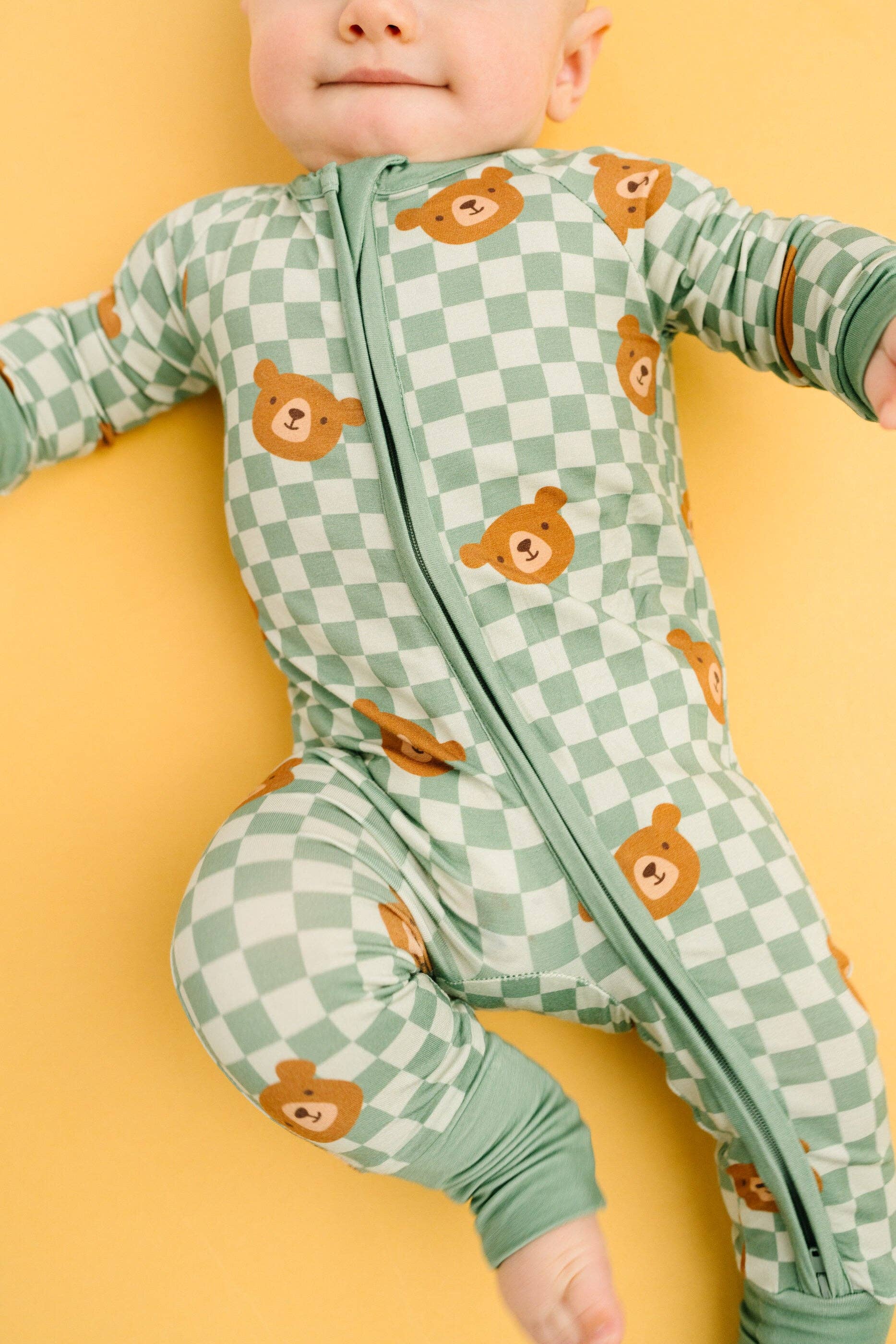 Baby Bamboo Sleeper - Teddy Bear