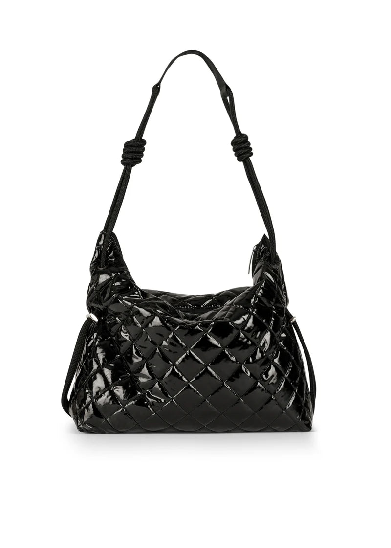 Stacey Quilted Convertible Bag - Noir
