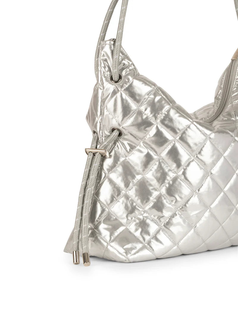 Stacey Quilted Convertible Bag - Shine