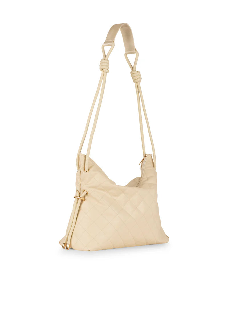 Stacey Quilted Convertible Bag - Vanilla