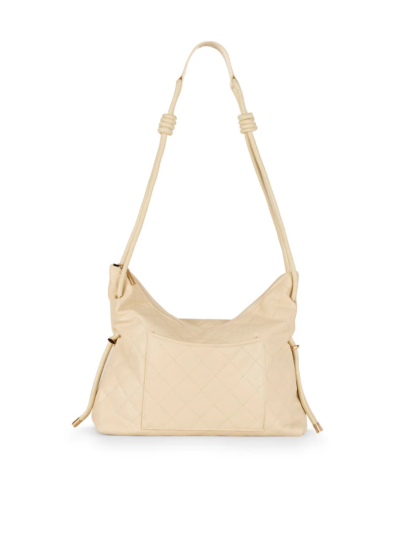 Stacey Quilted Convertible Bag - Vanilla