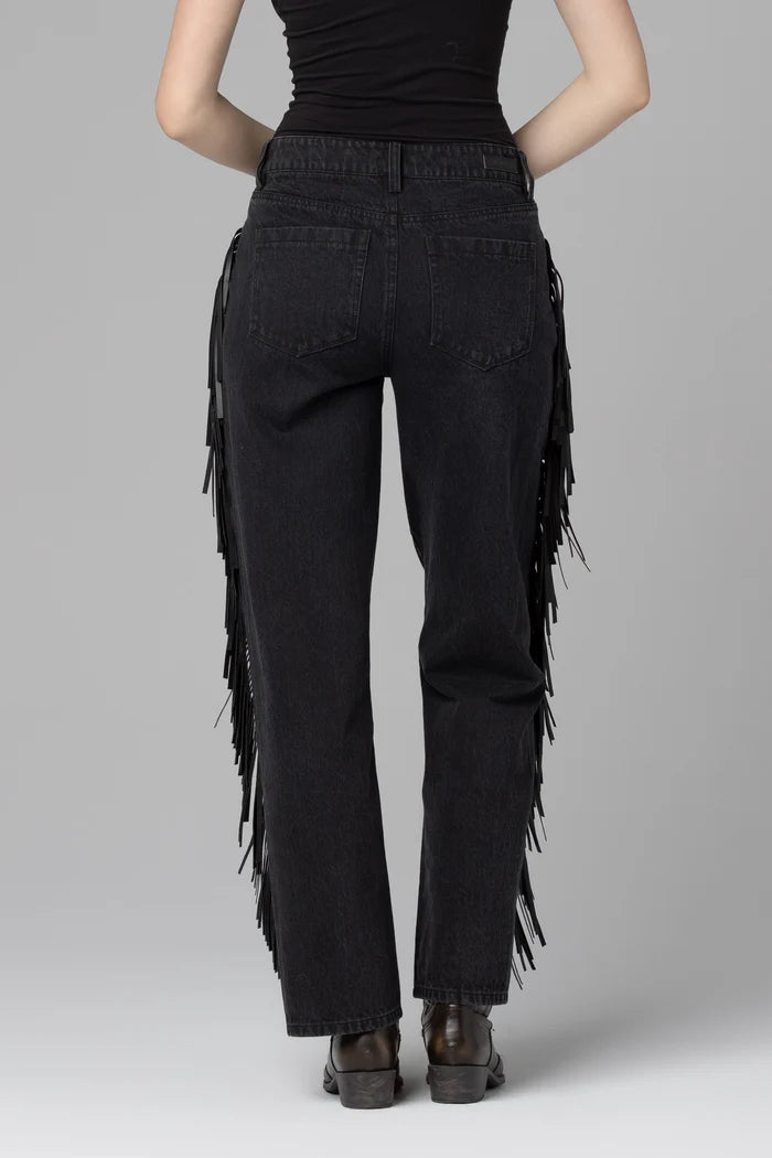 Pony Up Fringe Jeans