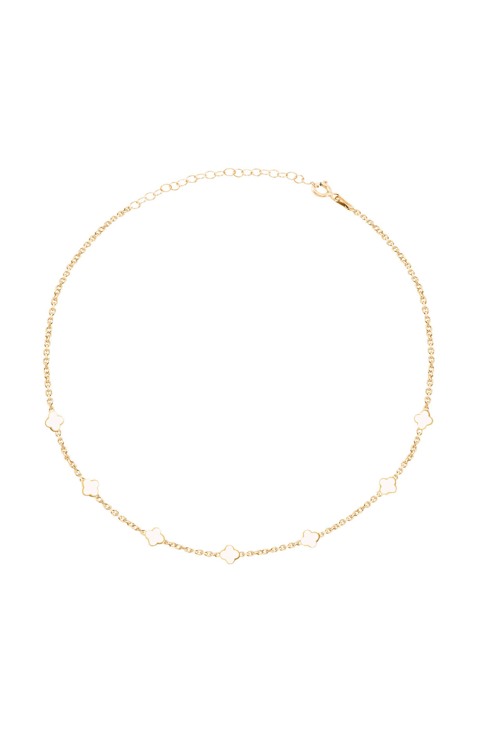 Clover Enamel Necklace