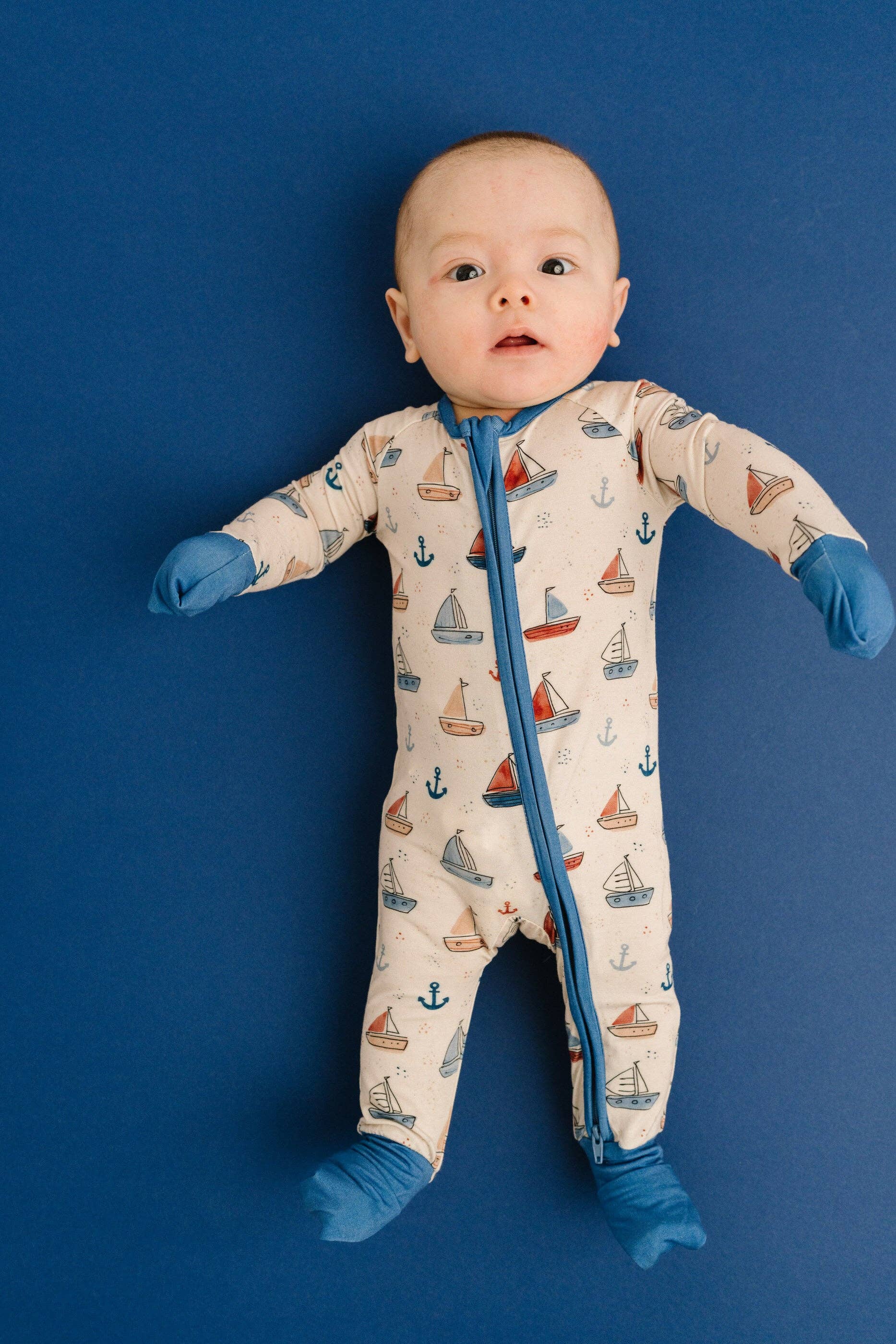 Baby Bamboo Sleeper: Nautical Sail