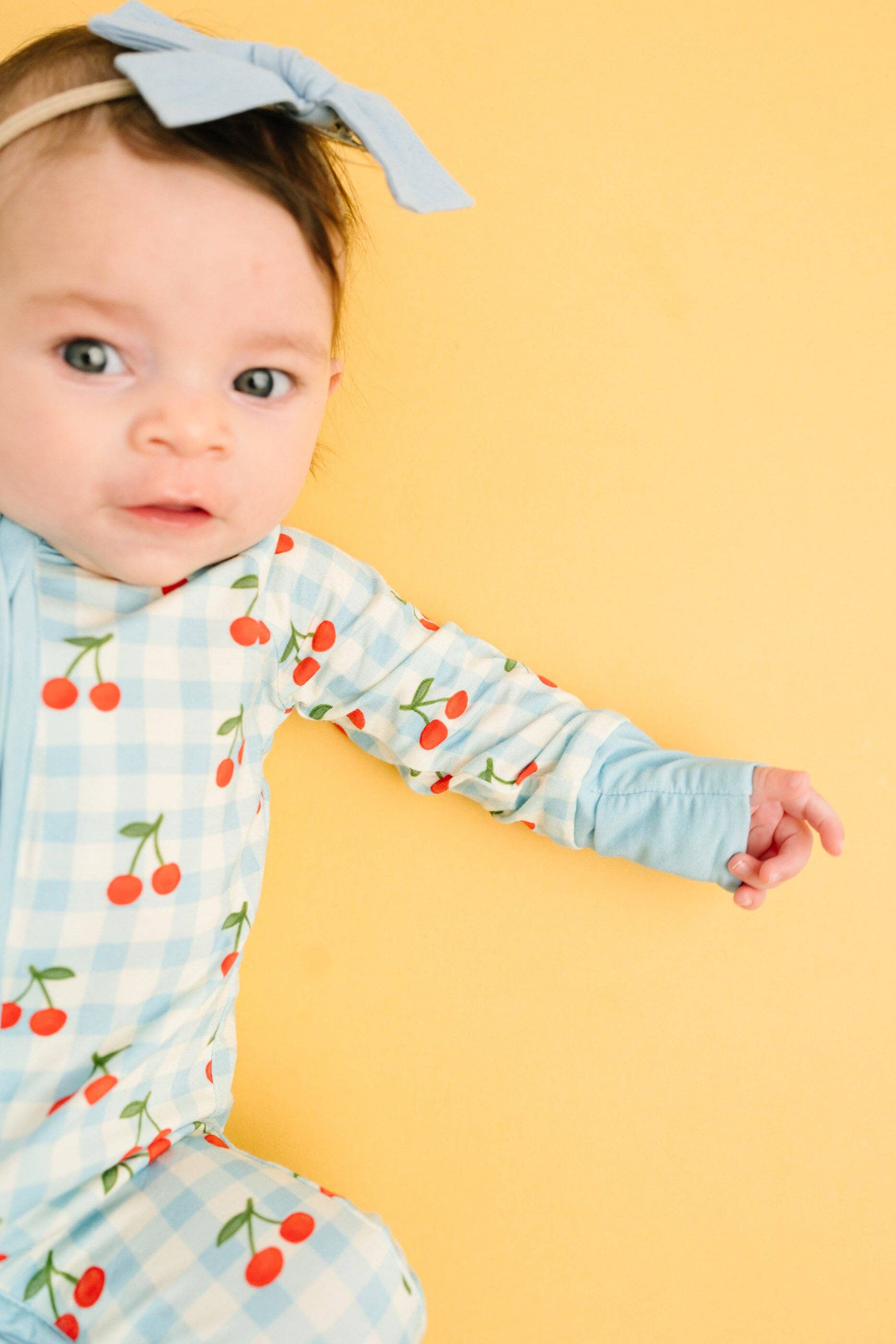 Baby Bamboo Sleeper - Cherry Picnic