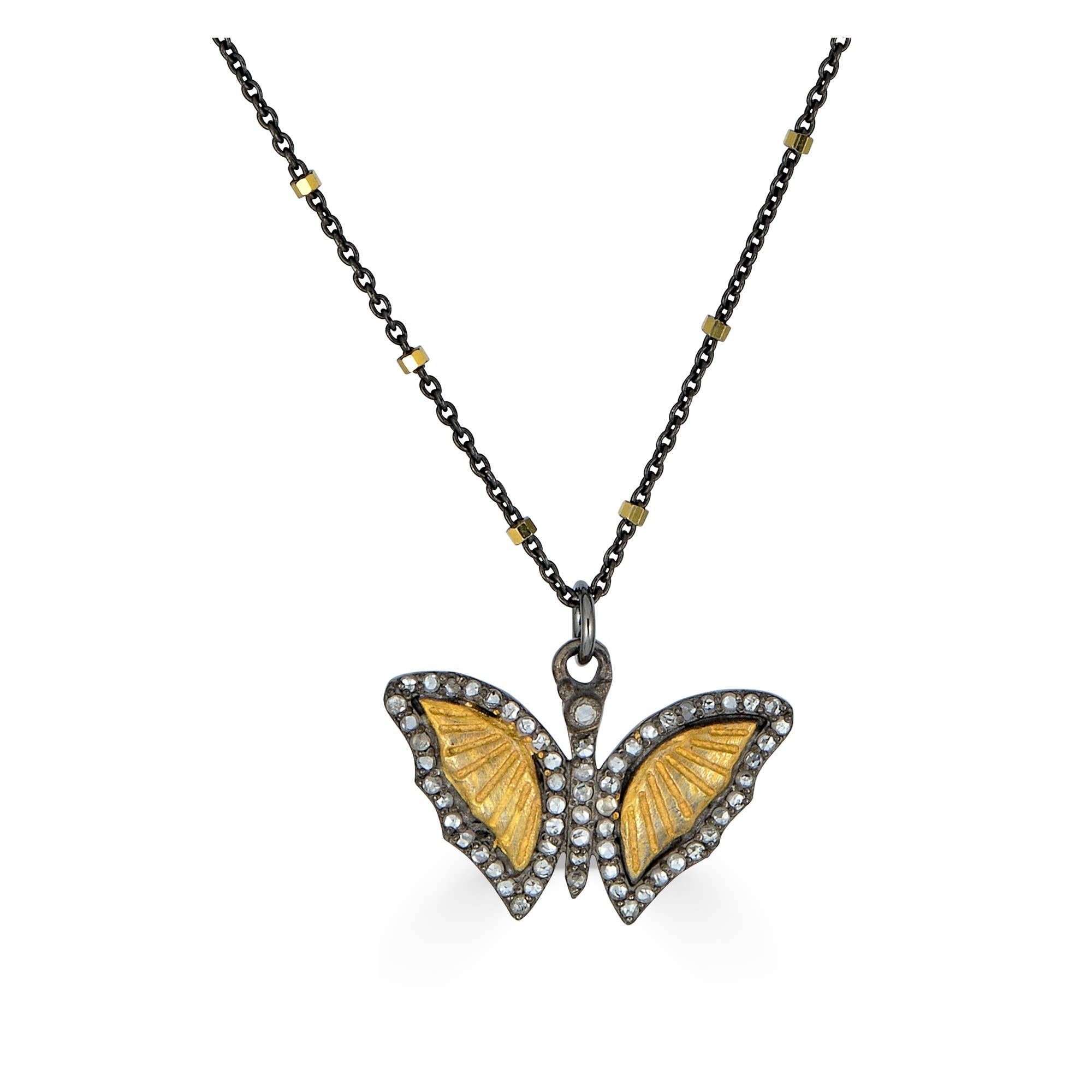 Diamond Butterfly Necklace