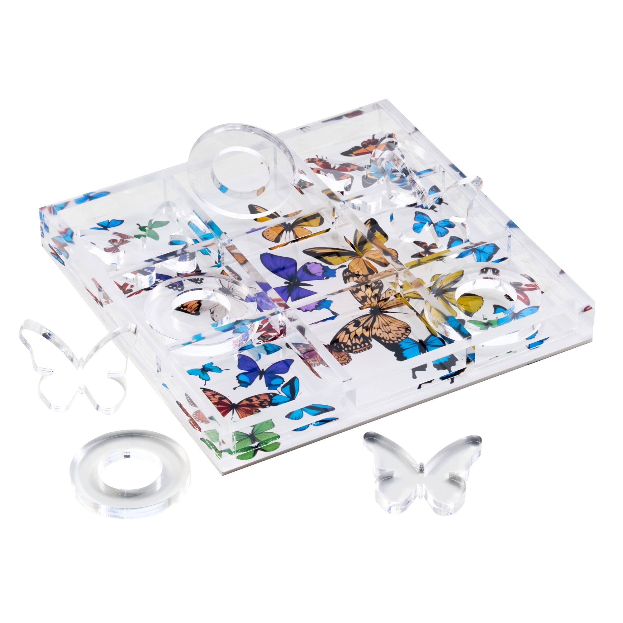 Acrylic Tic Tac Toe Game – Butterfly