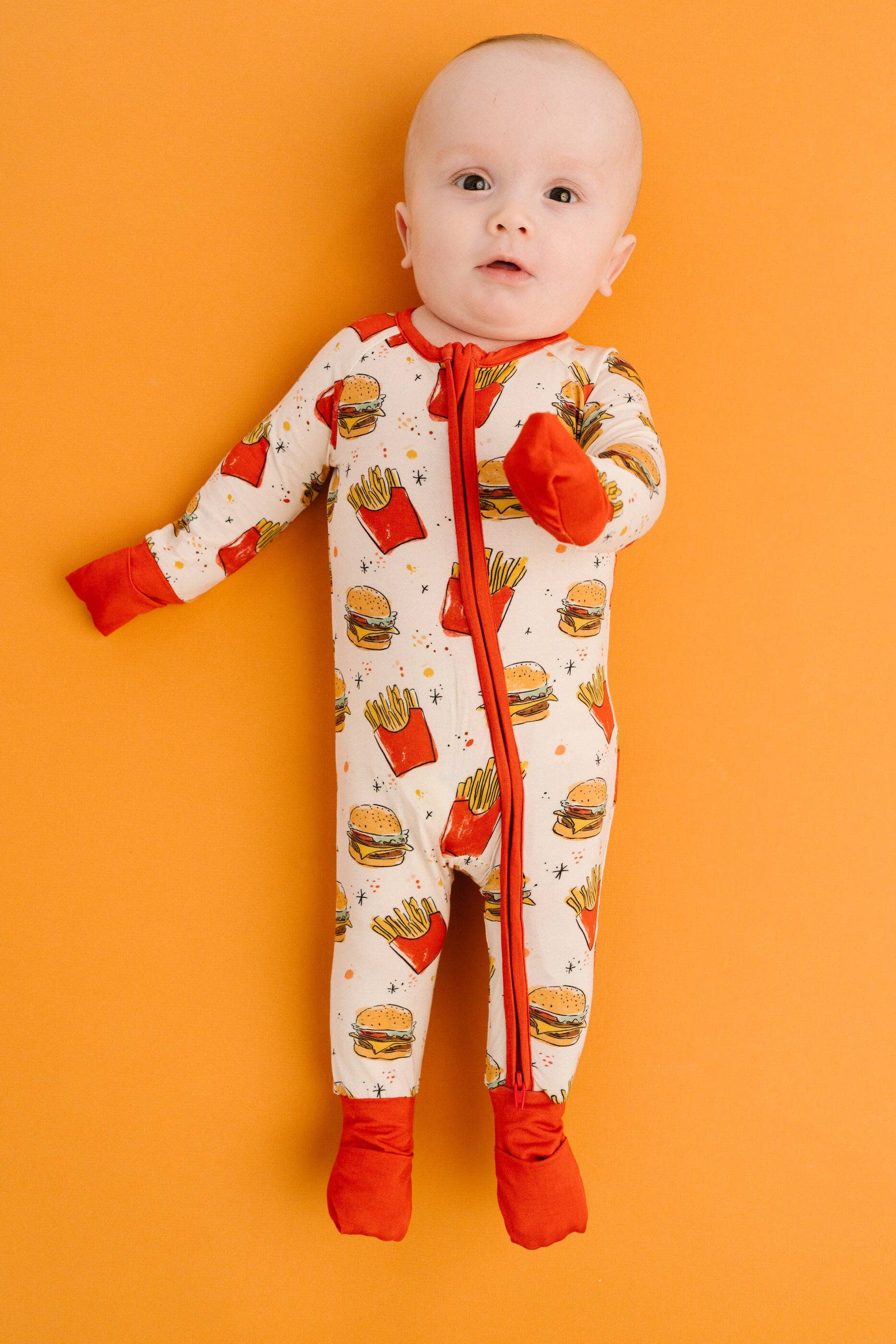 Baby Bamboo Sleeper - Cheeseburger Meal