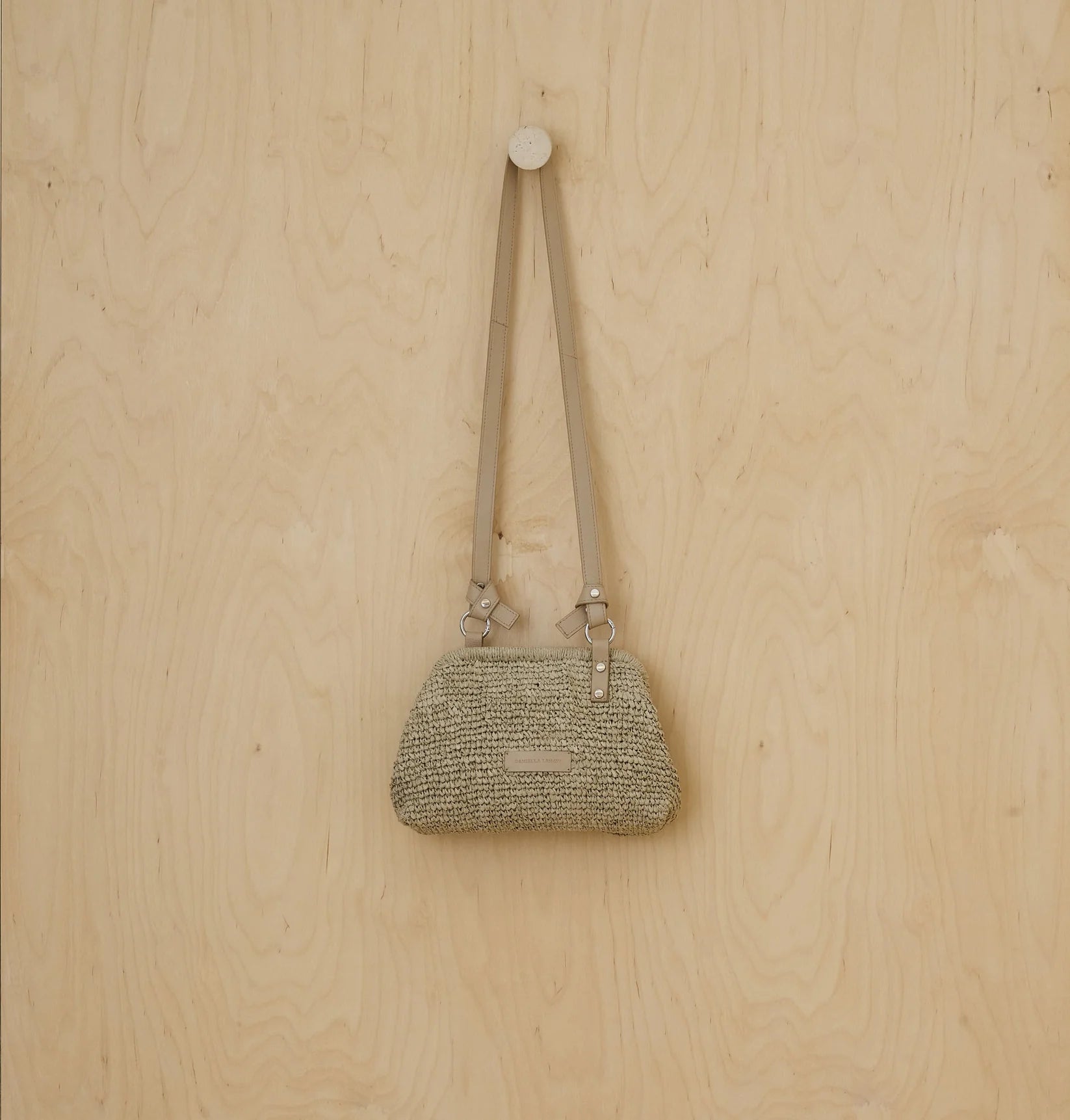 Casablanca Small Clutch - Seaweed Straw