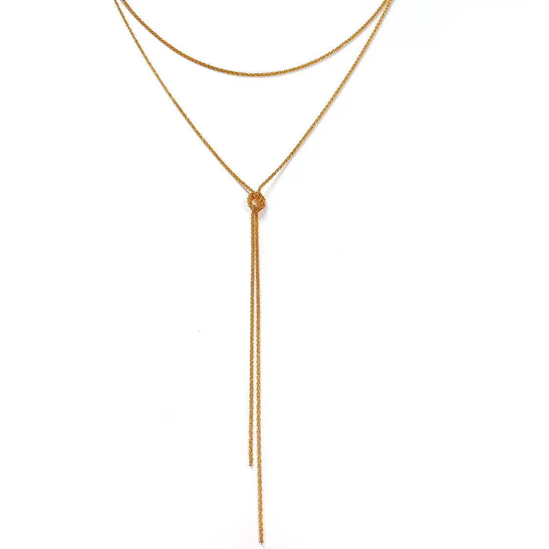 Mesh Chain Knot Necklace