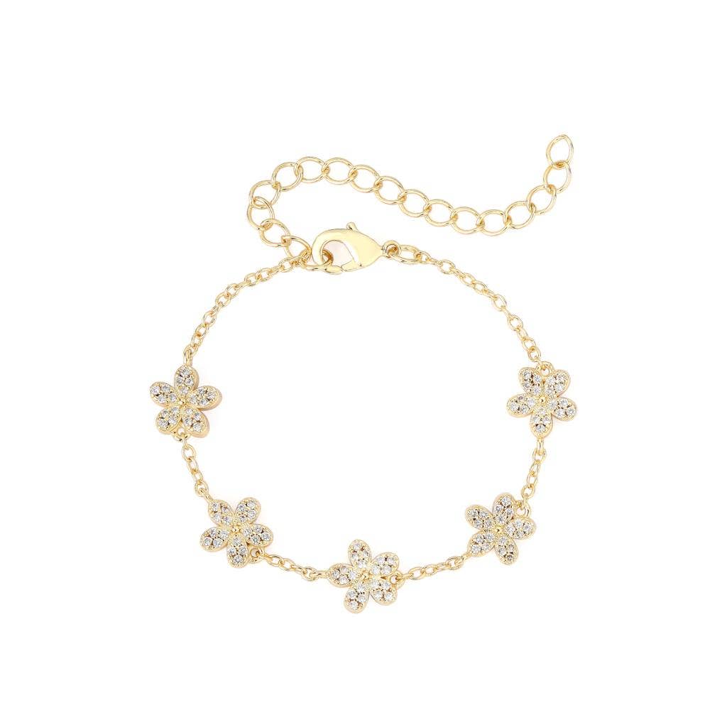Gold Flower Bracelet