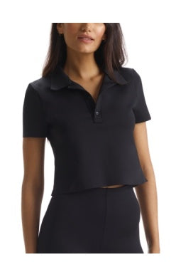 Neoprene Polo Shirt - Black