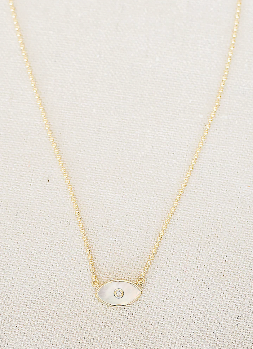 Gaze Necklace - Mother of Pearl