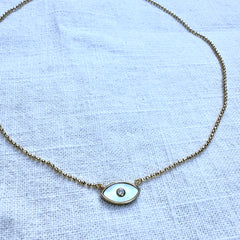 Gaze Necklace - Mother of Pearl