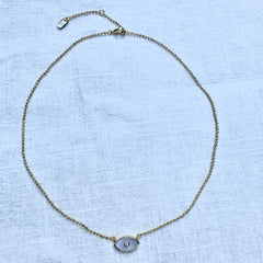 Gaze Necklace - Mother of Pearl
