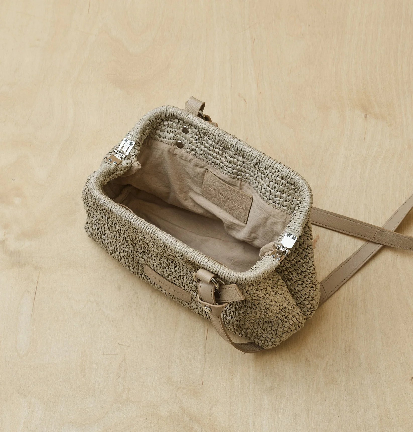 Casablanca Small Clutch - Seaweed Straw