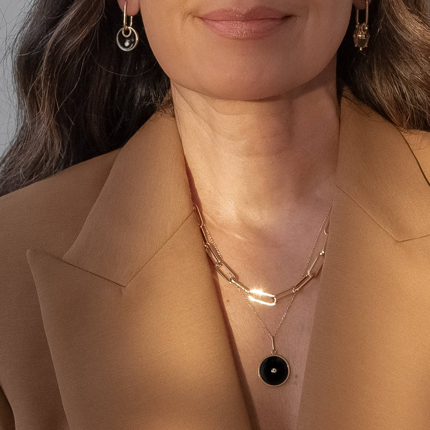 Balia Black Enamel Coin Charm