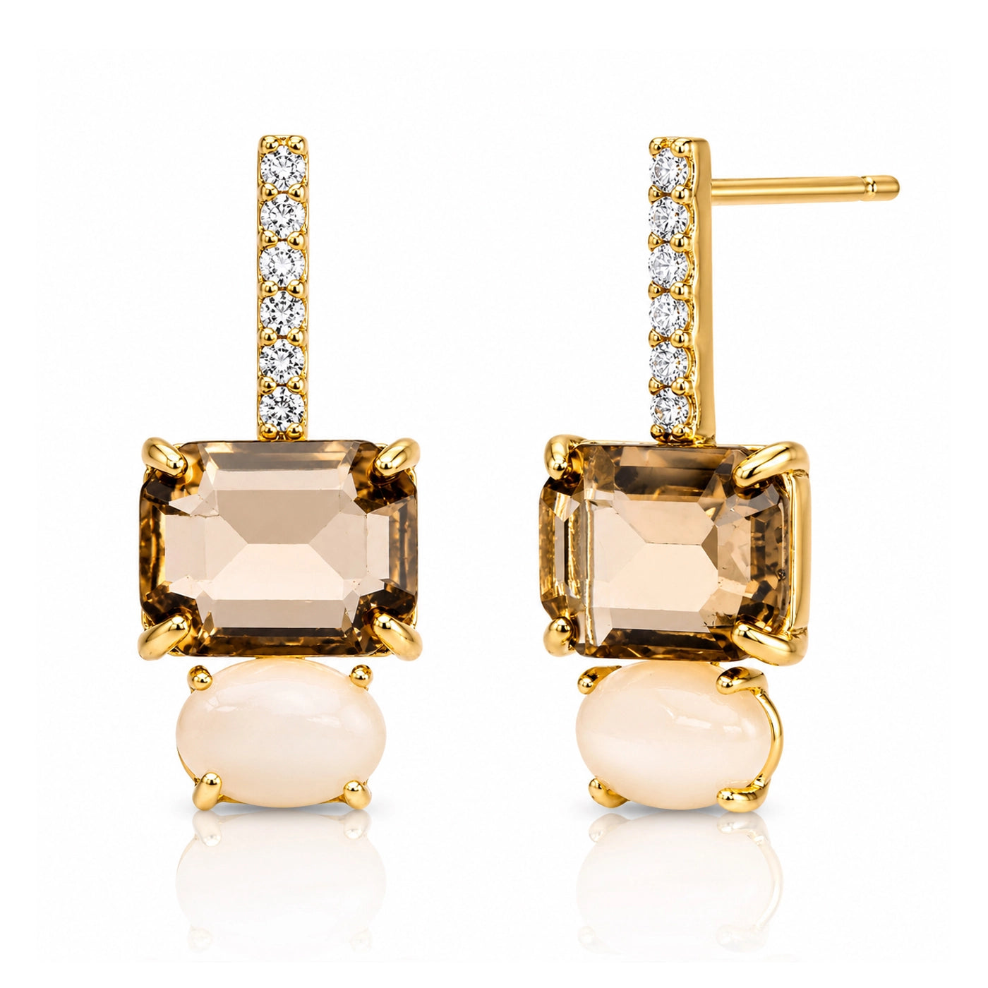Neutral Stick Post Earring