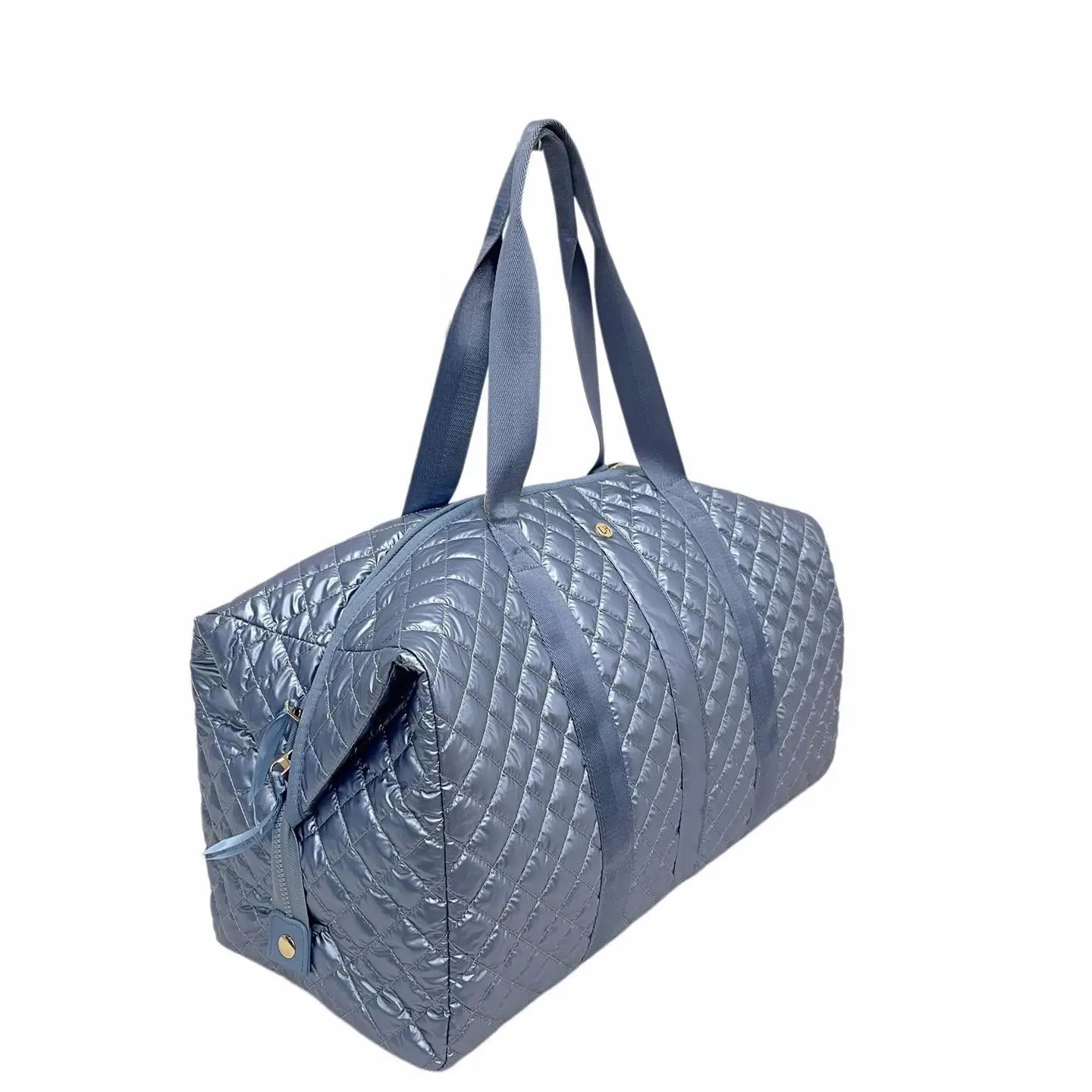 Quilted Diamond Weekend Bag - Frosted Sky