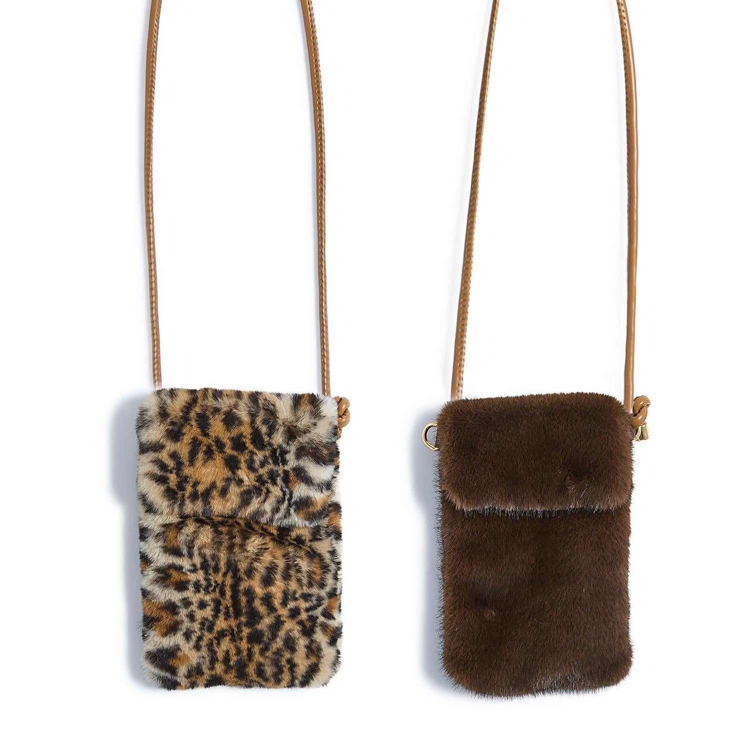 Faux Fur Crossbody Bag