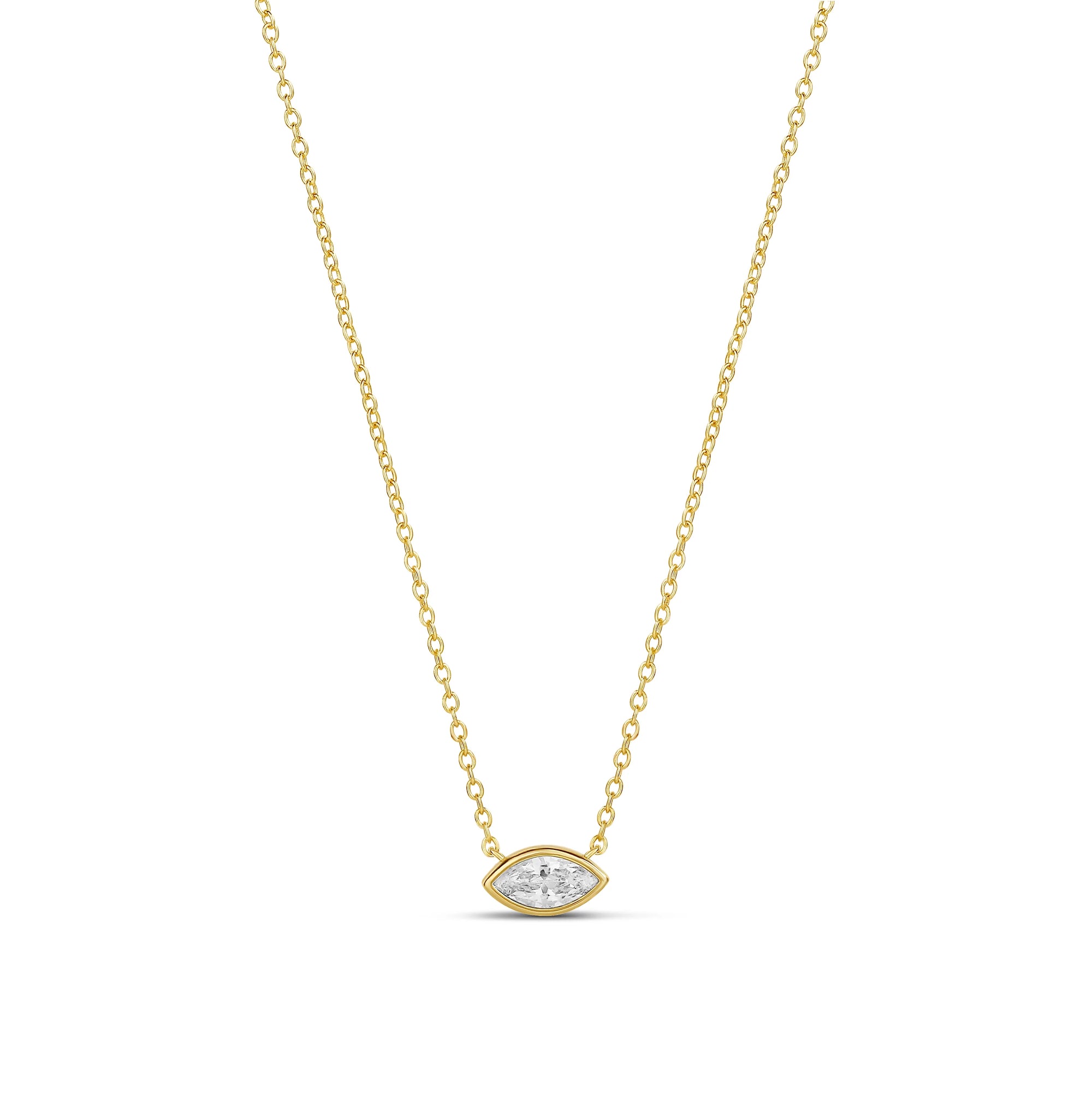 Marquis Bezel Necklace