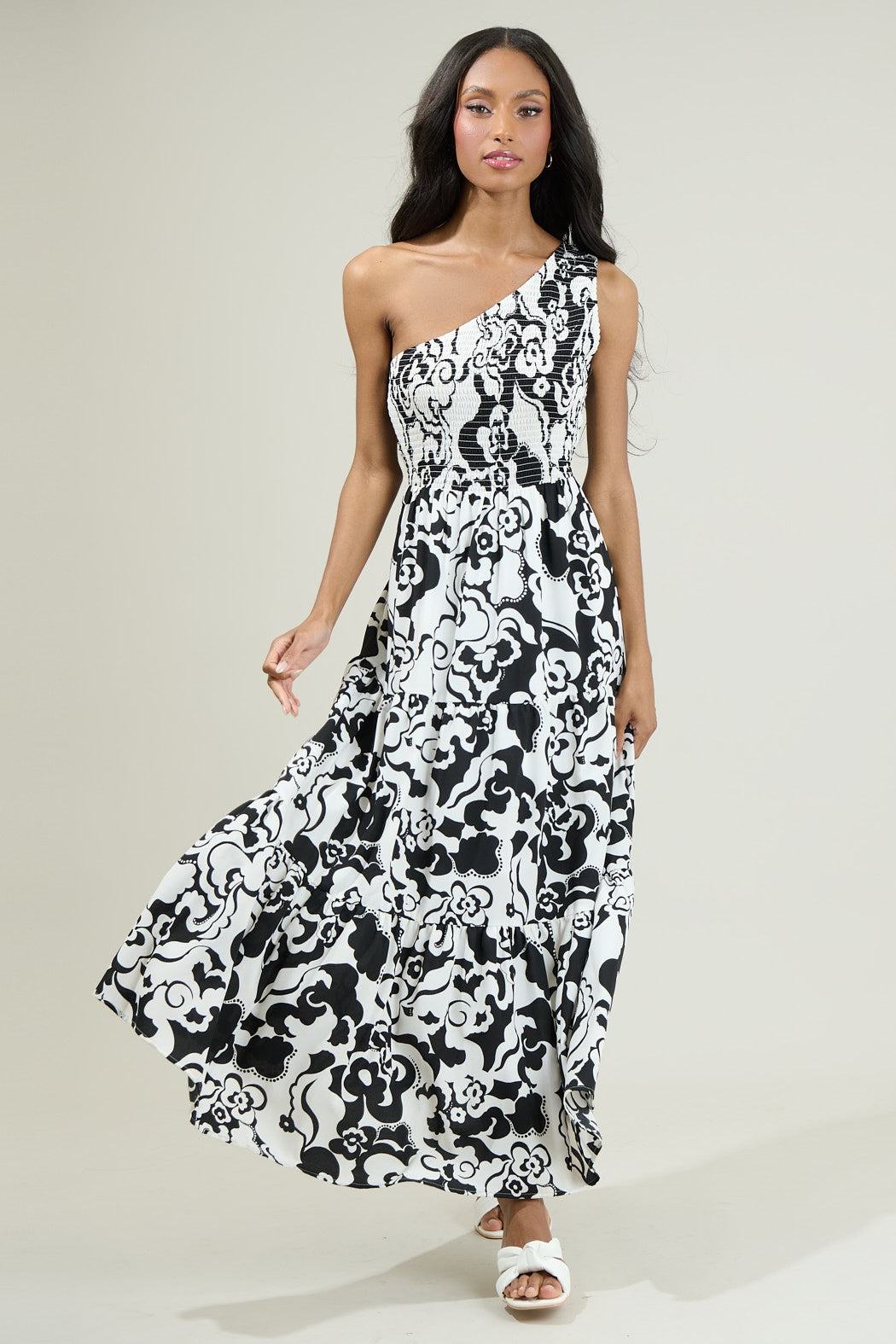 One Shoulder Maxi Dress