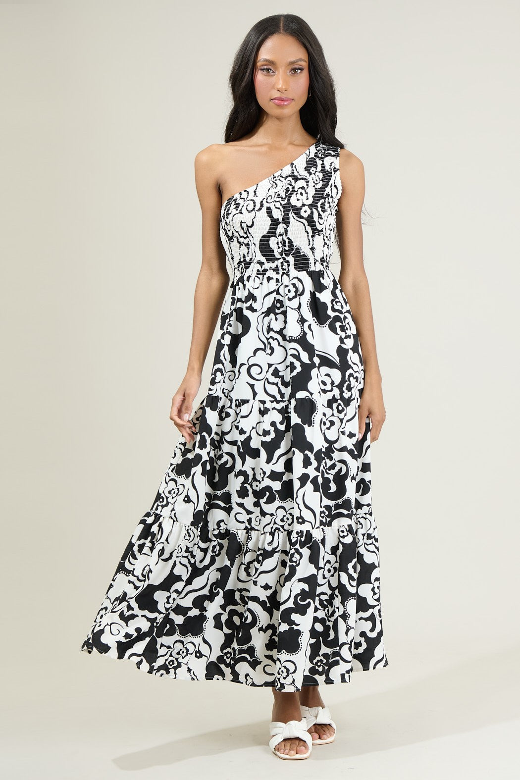 One Shoulder Maxi Dress