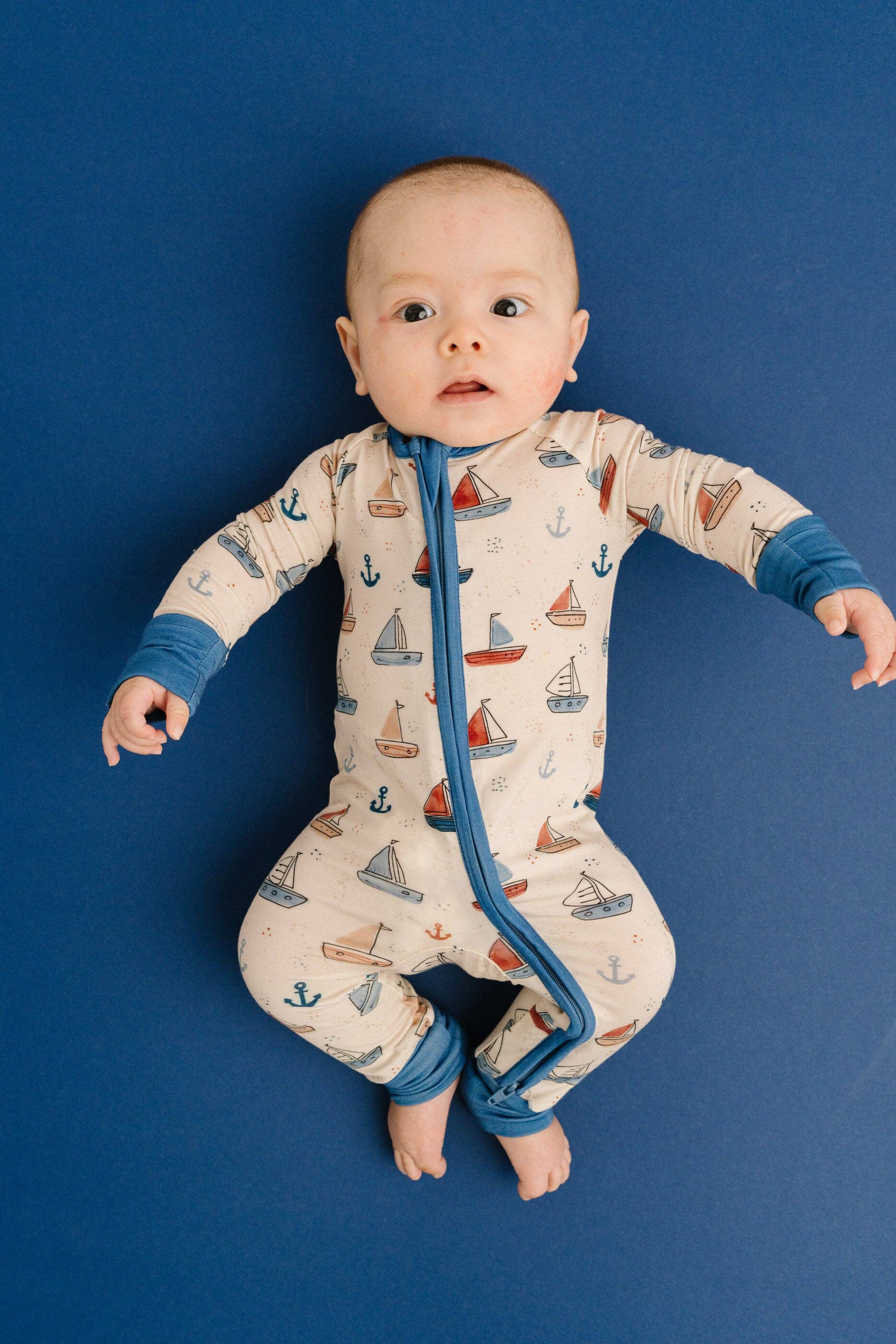 Baby Bamboo Sleeper: Nautical Sail