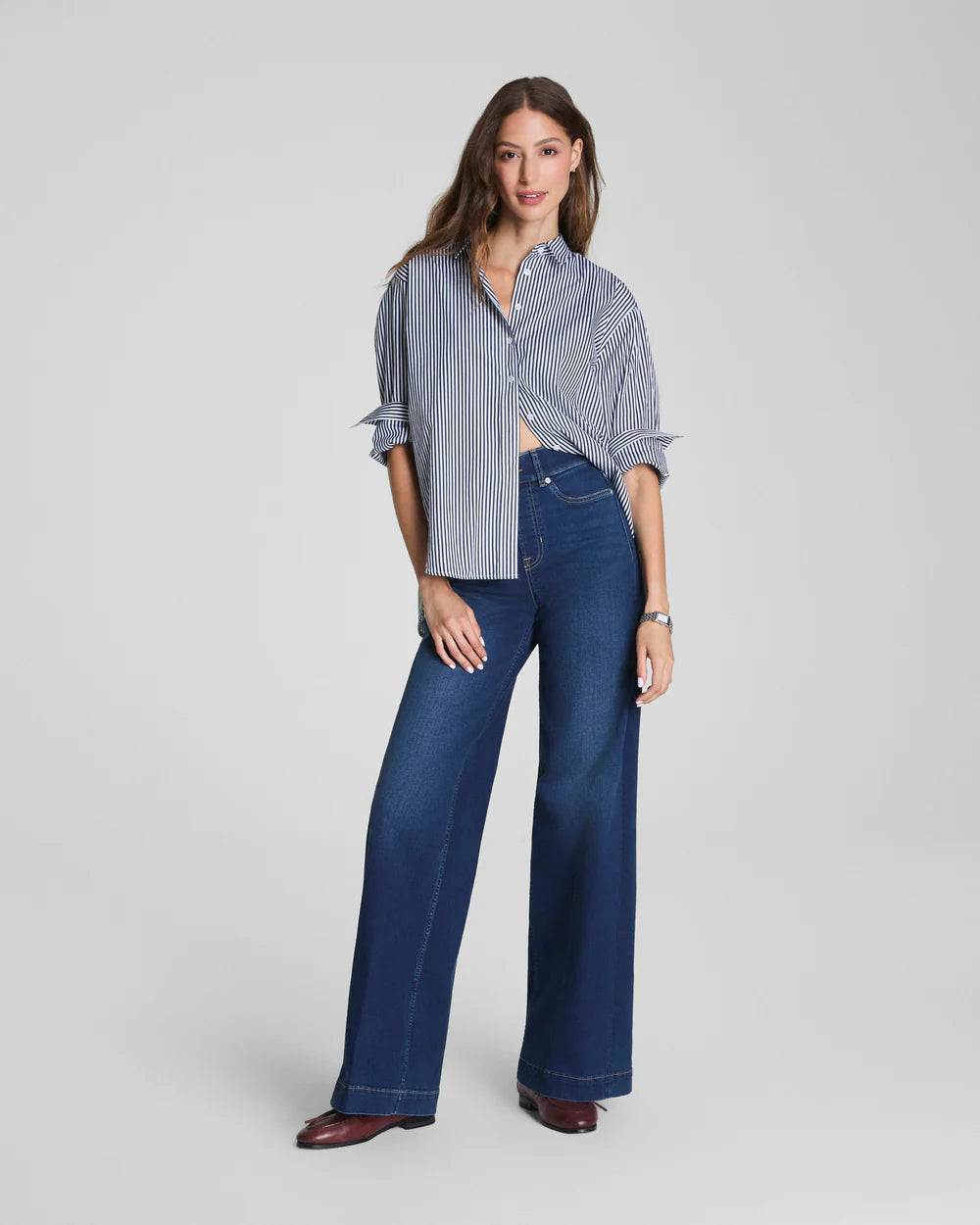 SPANXshape™ Wide Leg Jeans