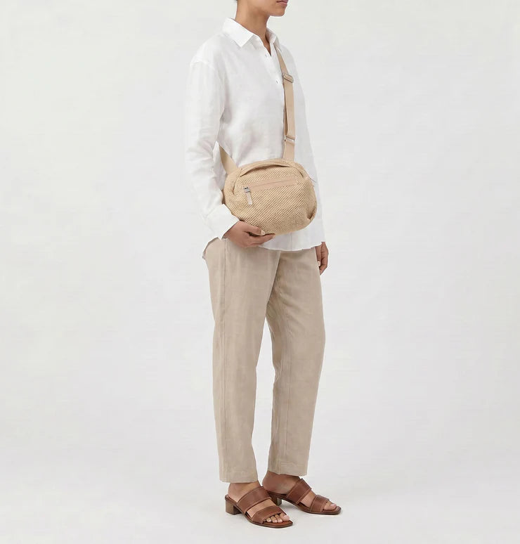 Bonnie Crossbody Bag - Straw