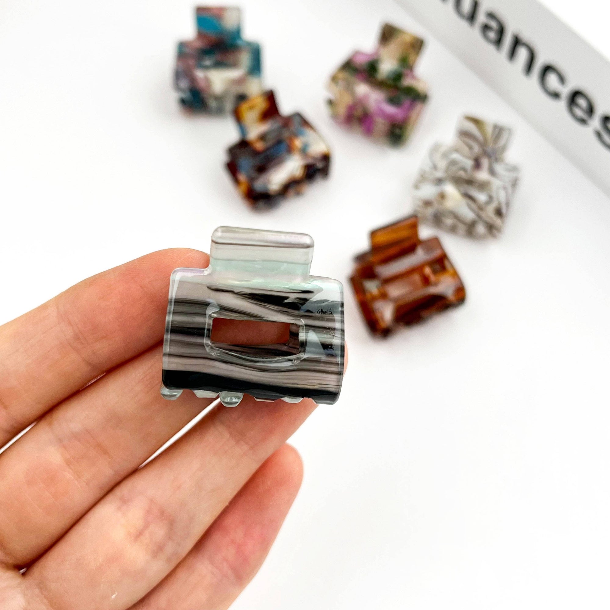Mini Square Hair Claw Clip
