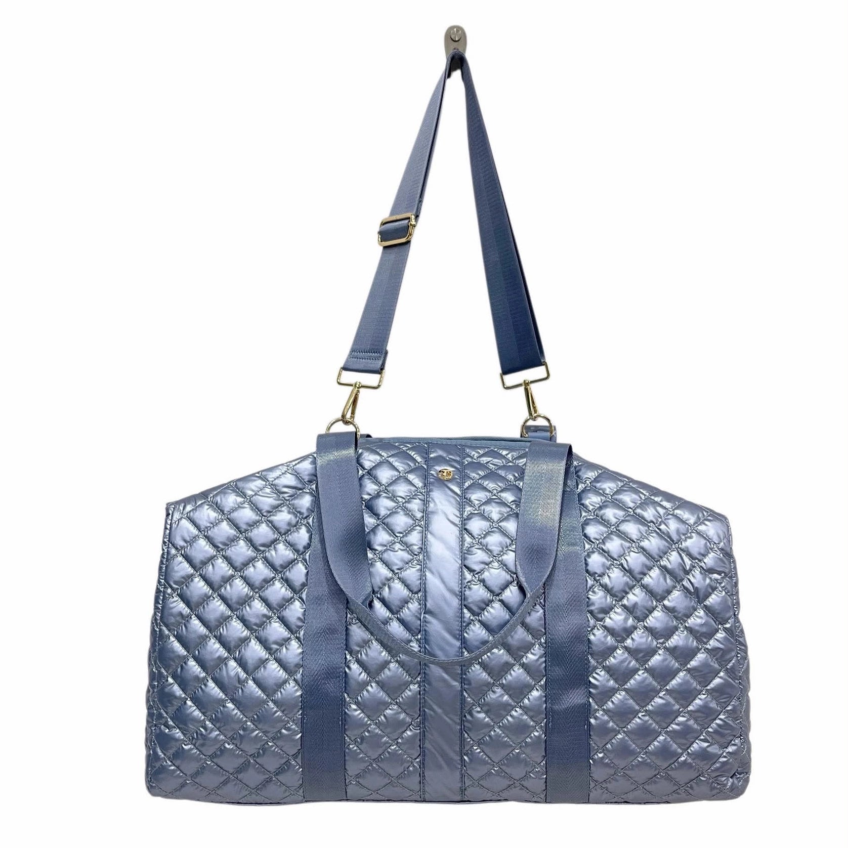 Quilted Diamond Weekend Bag - Frosted Sky