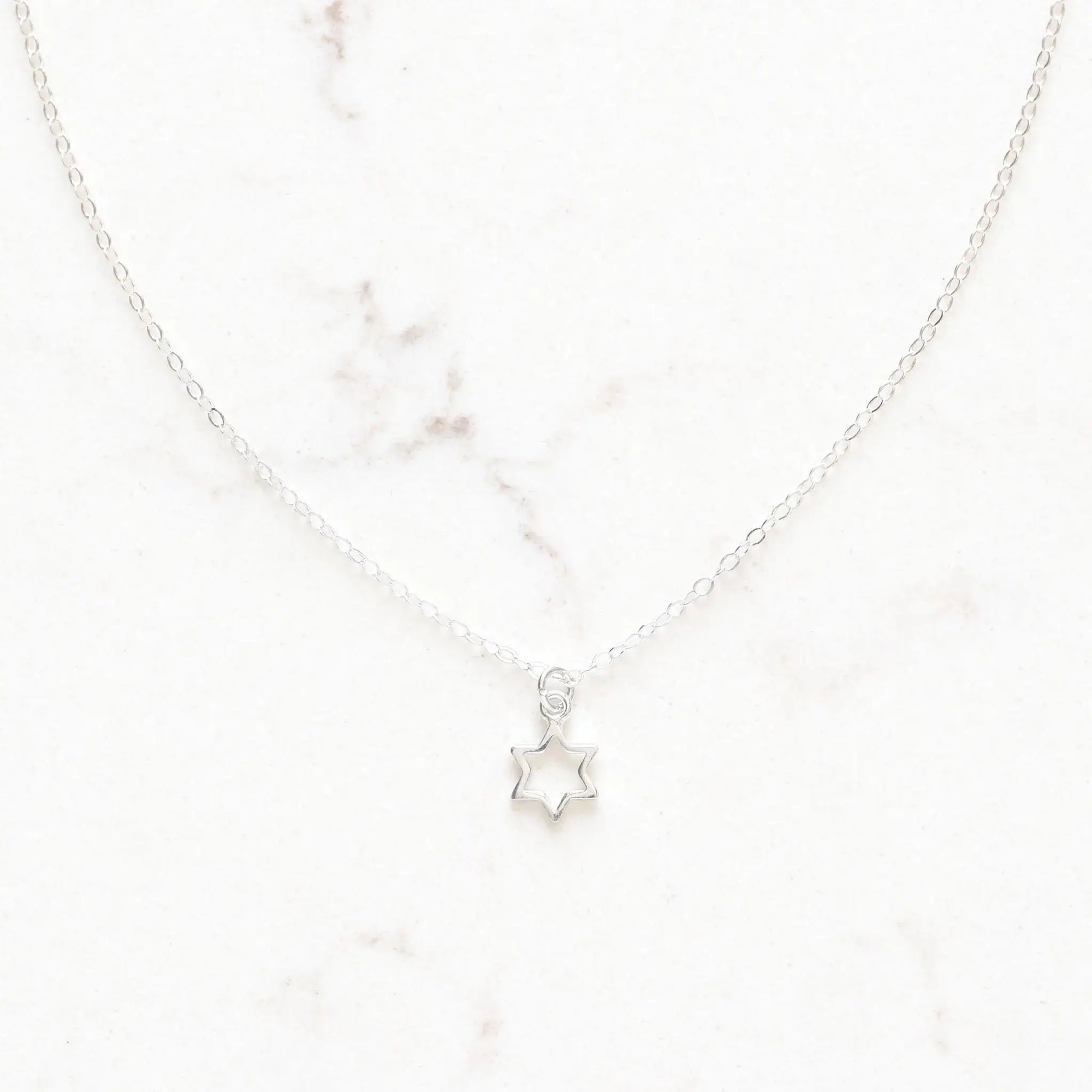 Sterling Silver Star of David Necklace