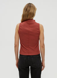 CHIARA DRAPE NECK TANK