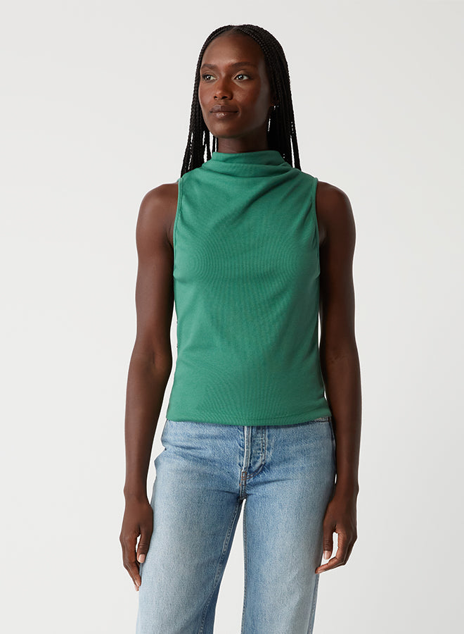 CHIARA DRAPE NECK TANK