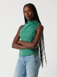CHIARA DRAPE NECK TANK
