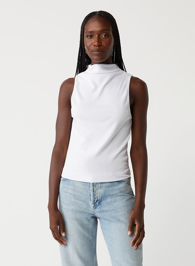 CHIARA DRAPE NECK TANK