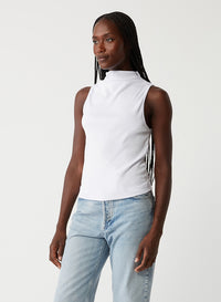 CHIARA DRAPE NECK TANK