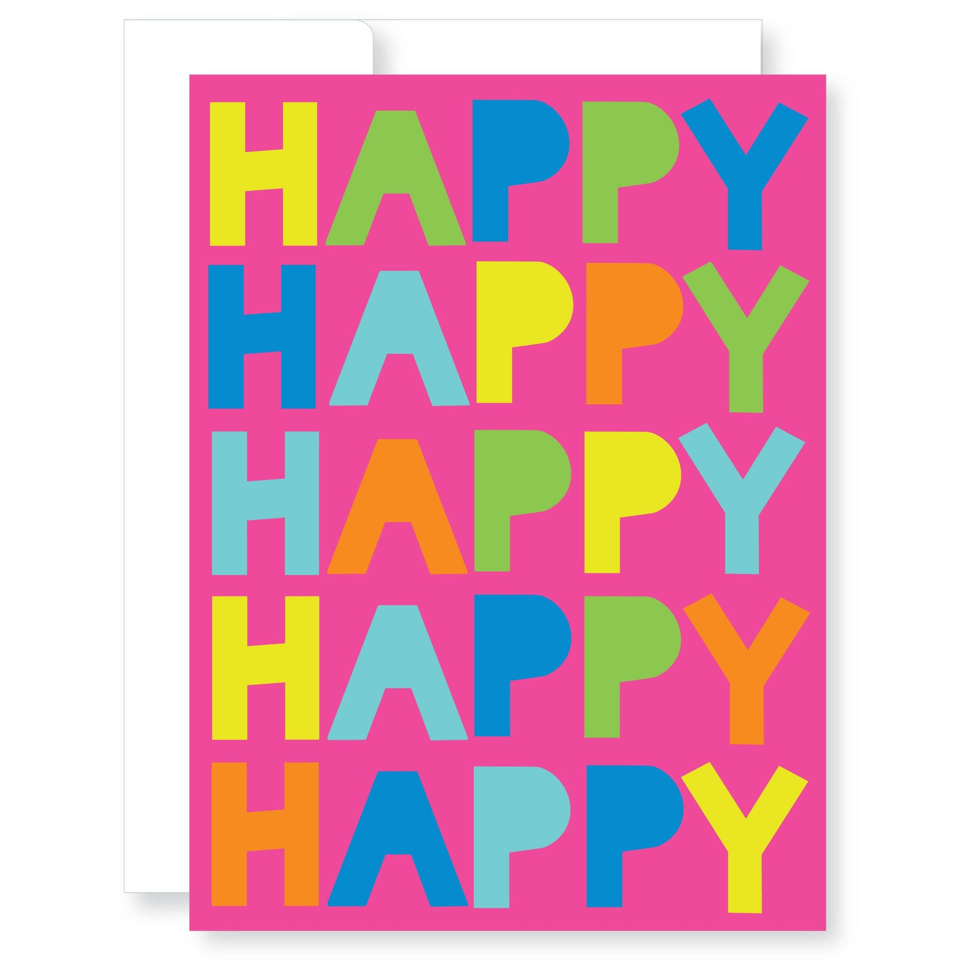 Happy Happy Birthday Greeting Card