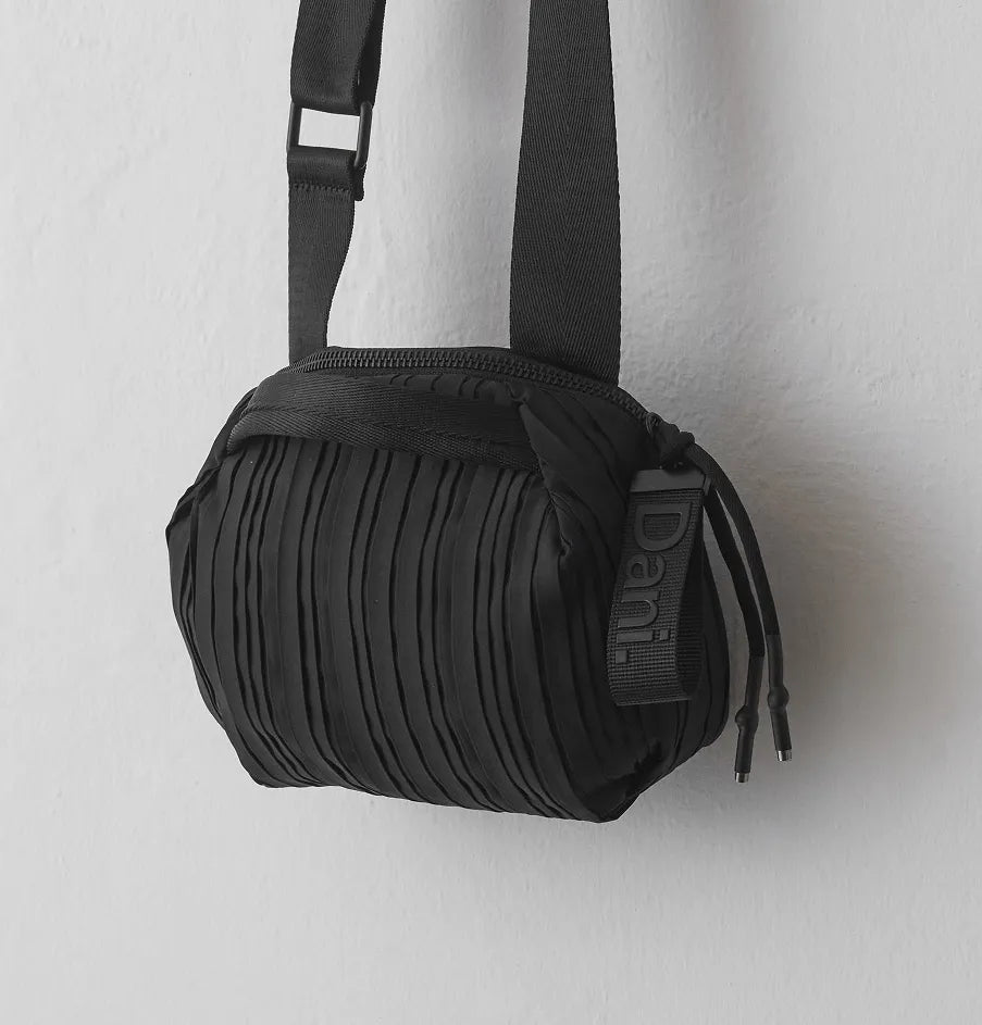 Frankie Mini Crossbody Bag - Pleated Black