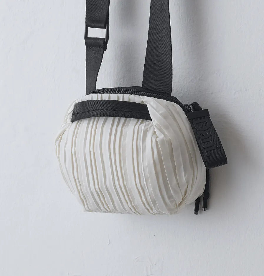Frankie Mini Crossbody Bag - Pleated White