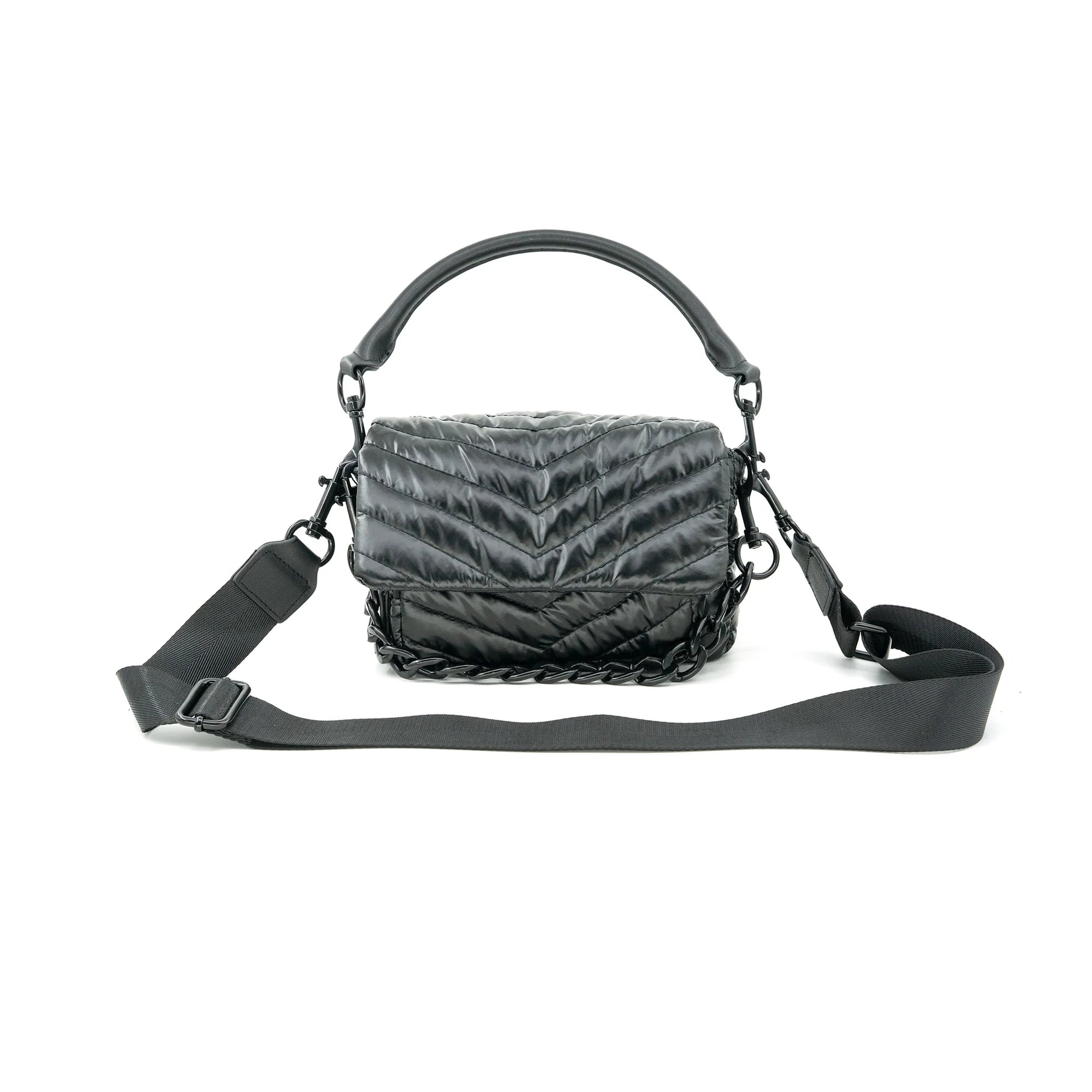 Quilted Nylon Crossbody Bag