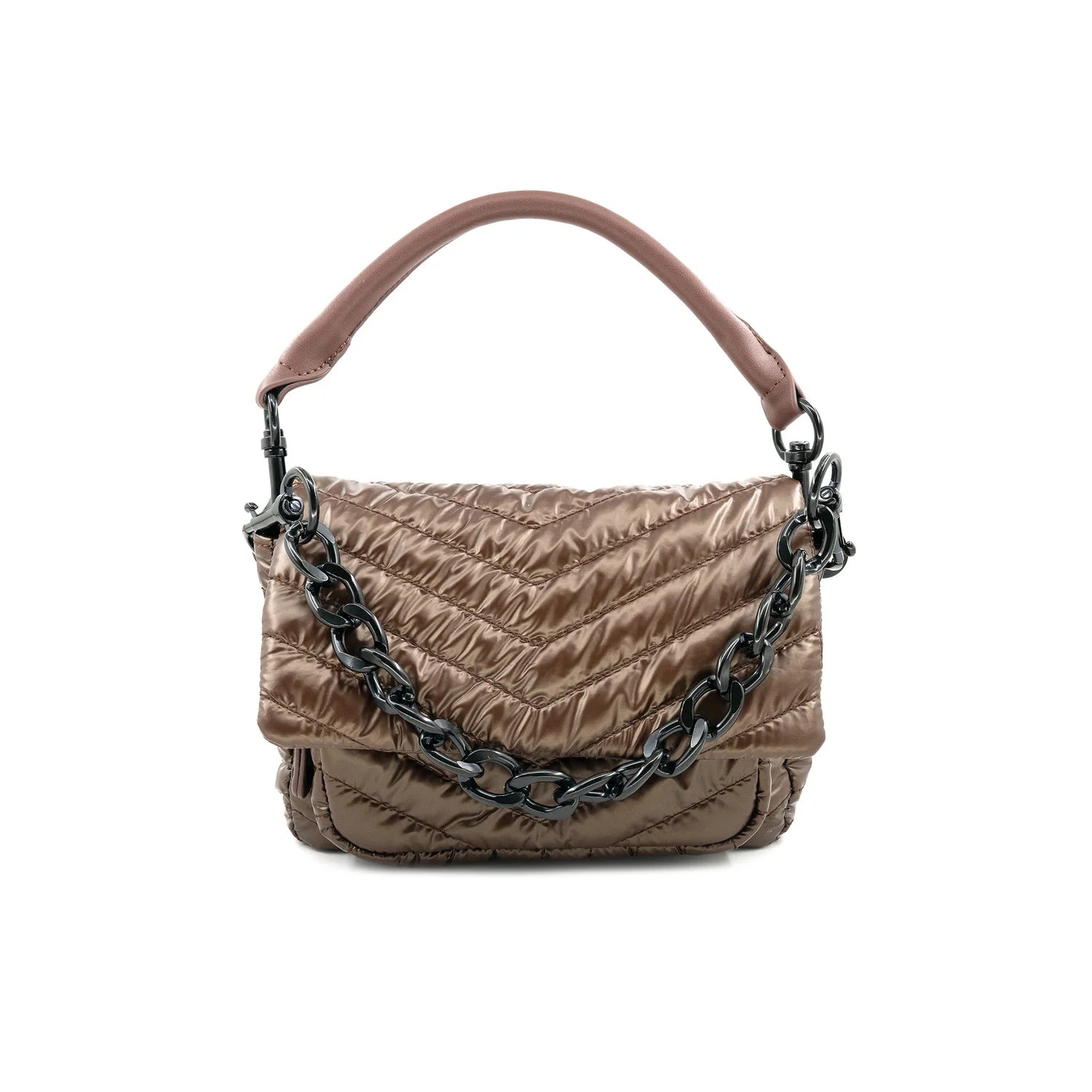 Quilted Nylon Crossbody Bag