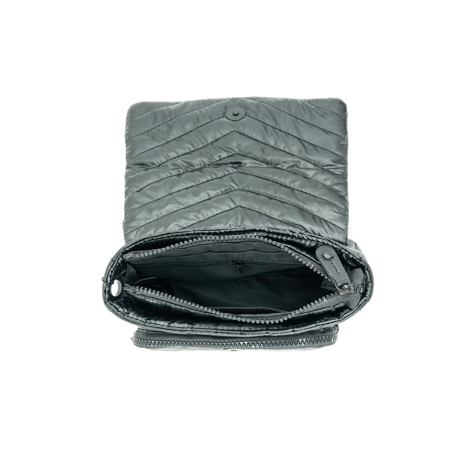 Quilted Nylon Crossbody Bag