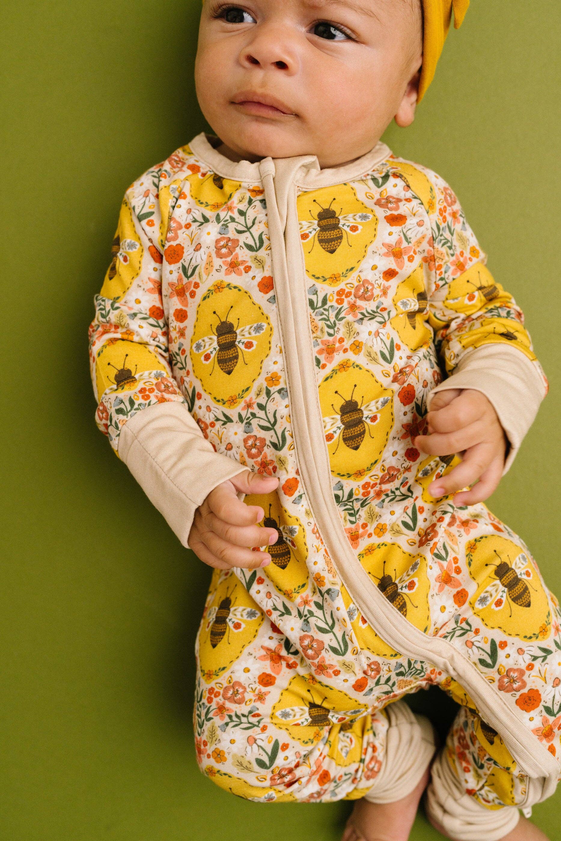 Baby Bamboo Sleeper - Sweet Bee