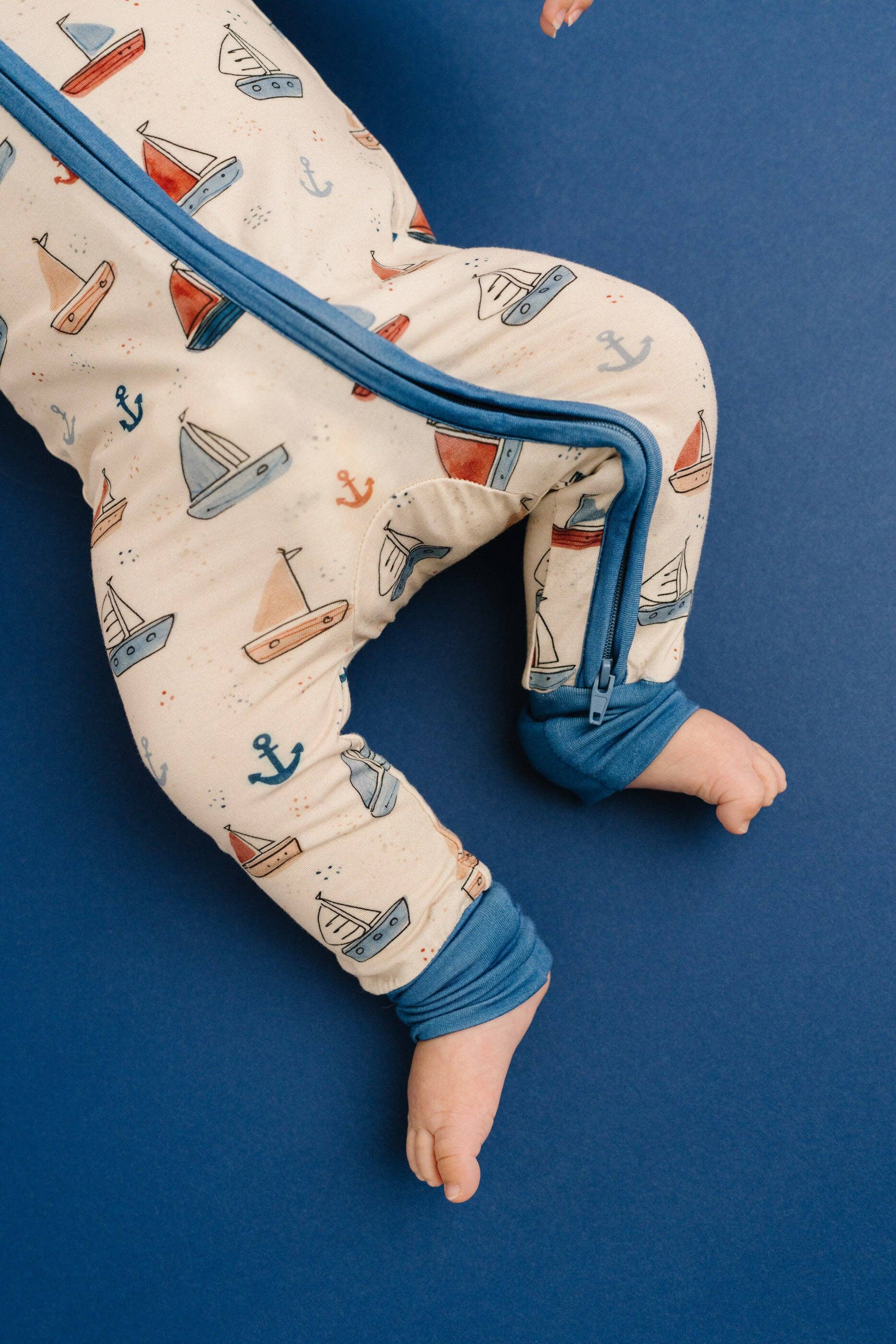 Baby Bamboo Sleeper: Nautical Sail