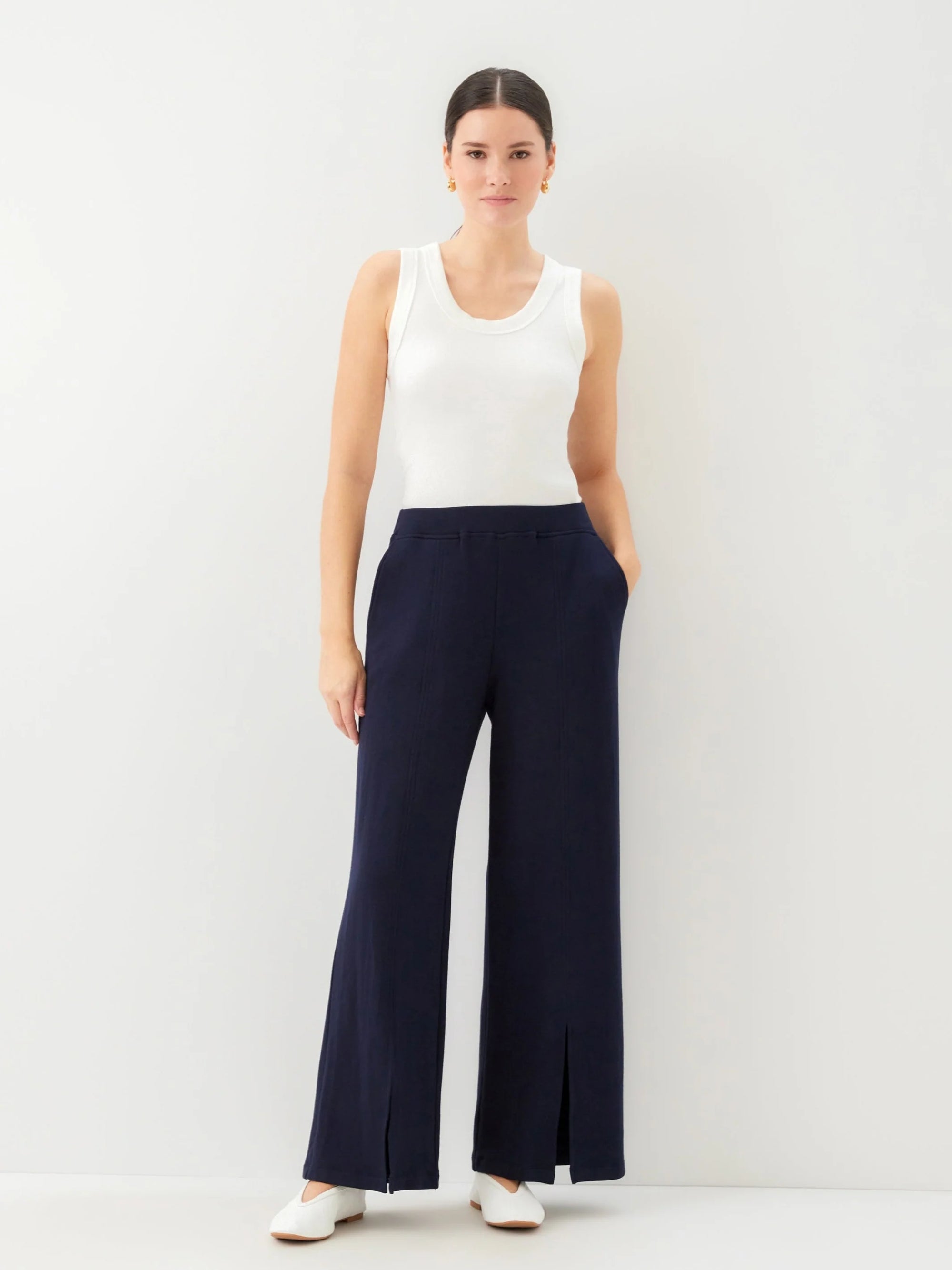 Gabby Front Slit Sweatpants