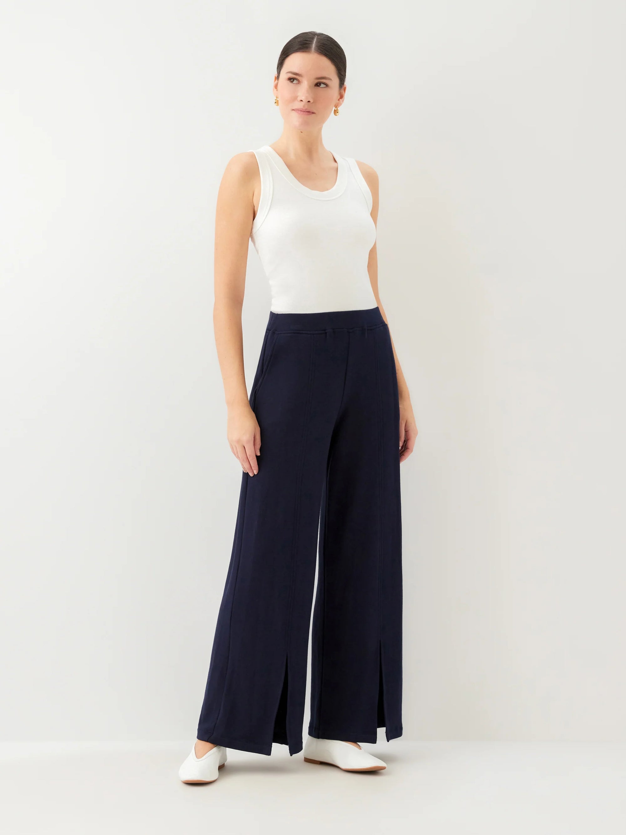 Gabby Front Slit Sweatpants